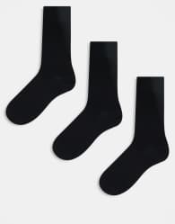 ARKET 3 pack ankle socks in black