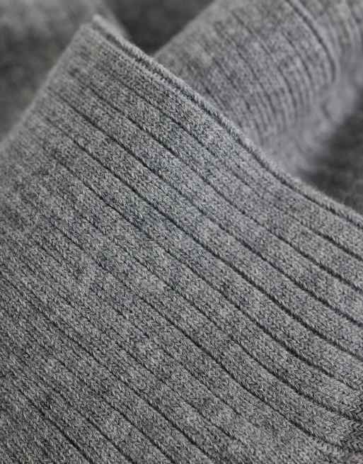 ARKET 3 pack premium ribbed ankle socks in gray, 2 of 3