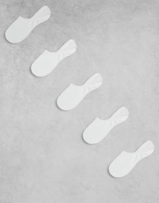 Arket ARKET 5 pack premium sneaker socks in white