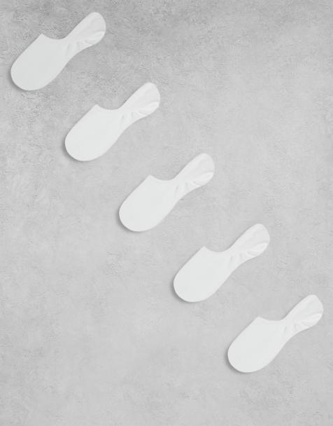 ARKET – 5er-Pack Premium-Sneakersocken in Weiß - view 1