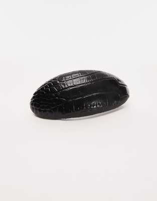 Arket Acetate Oval Hair Clip In Black