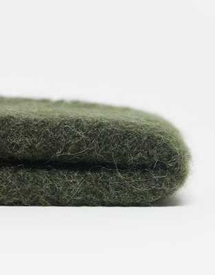 Arket Alpaca And Wool Beanie In Green