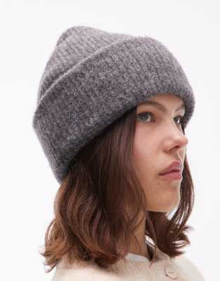 Arket Alpaca And Wool Beanie In Gray
