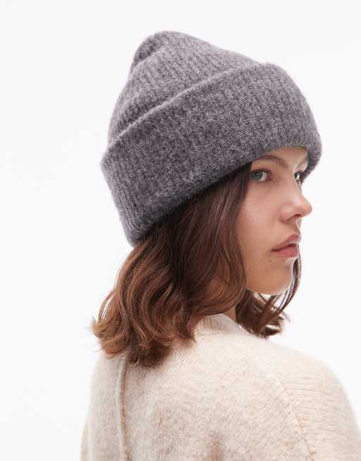 ARKET alpaca and wool beanie in gray
