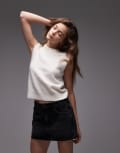 [Arket] ARKET alpaca blend knitted tank singlet in off white S Off white