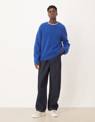 Arket Alpaca Wool Blend Sweater In Blue