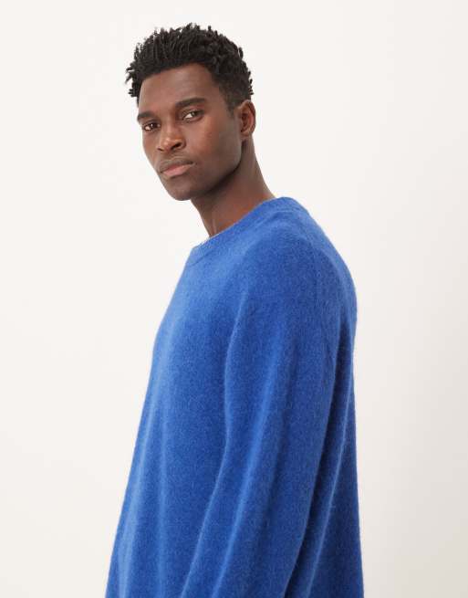 ARKET alpaca wool blend sweater in blue | ASOS