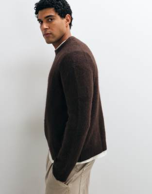 Arket Alpaca Wool Blend Sweater In Brown