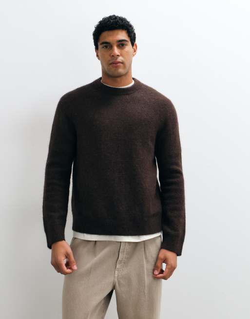 ARKET alpaca wool blend sweater in brown, 4 of 5