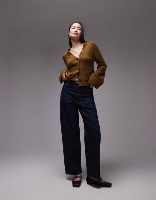 Arket Amber Barrel Leg Jeans In Rinse Wash Blue