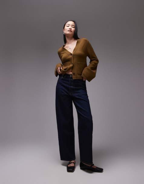 ARKET Amber barrel leg jeans in rinse wash blue - view 1