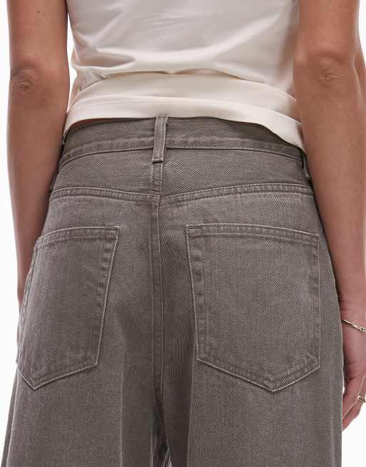 ARKET – Amber – Barrel-Leg-Jeans in verwaschenem Khaki mit Ziernähten , 5 von 5