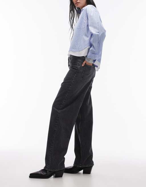 ARKET - Amber - Jeans con gamba bombata color grigio slavato, 3 di 5