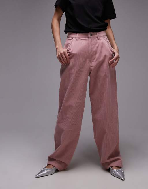ARKET - Amber - Pantaloni bombati rosa in velluto a coste, 5 di 5