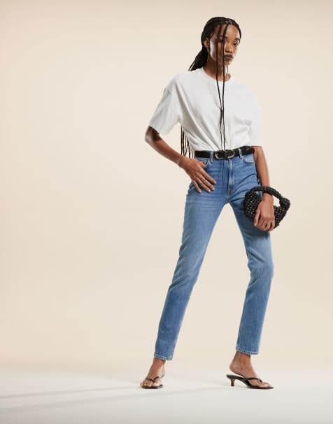 ARKET - Azalea - Jean skinny stretch taille haute - Bleu moyen délavé - view 1