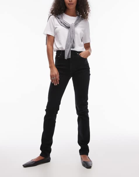 ARKET - Azalea - Skinny jeans met hoge taille en stretch in zwart - view 1