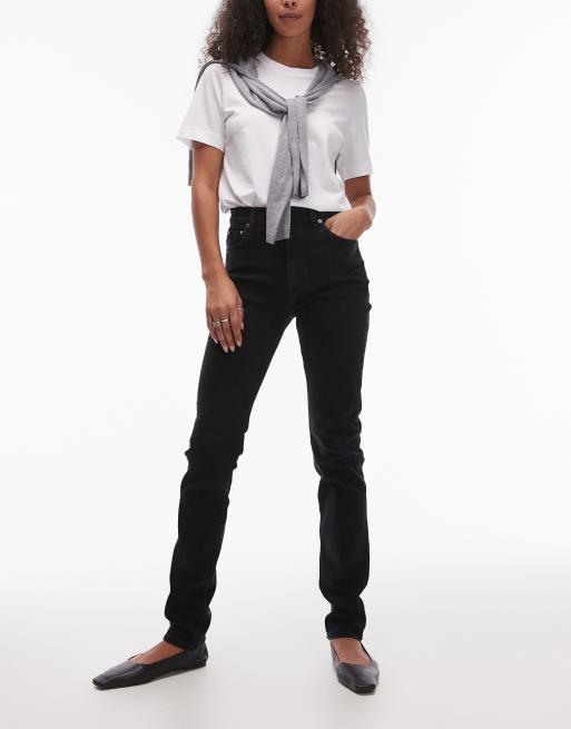 ARKET - Azalea - Skinny jeans met hoge taille en stretch in zwart