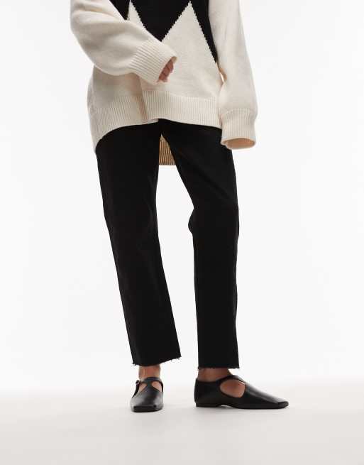 ARKET - Ballerine nere in pelle con cinturino a T, 2 di 4