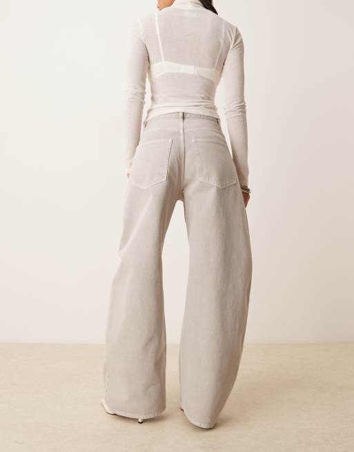 ARKET – Barrel-Jeans aus weichem Denim in Grau, 3 von 5