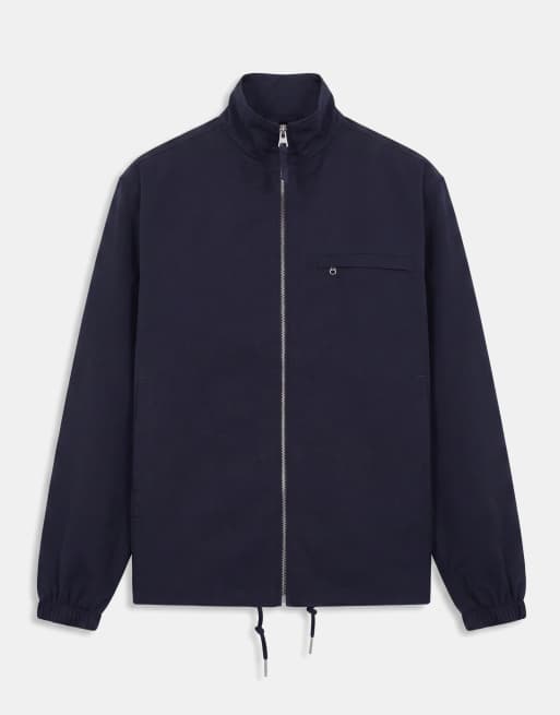 ARKET Baumwollmix-Jacke mit kurzem Stehkragen in Dunkelblau, 6 von 9