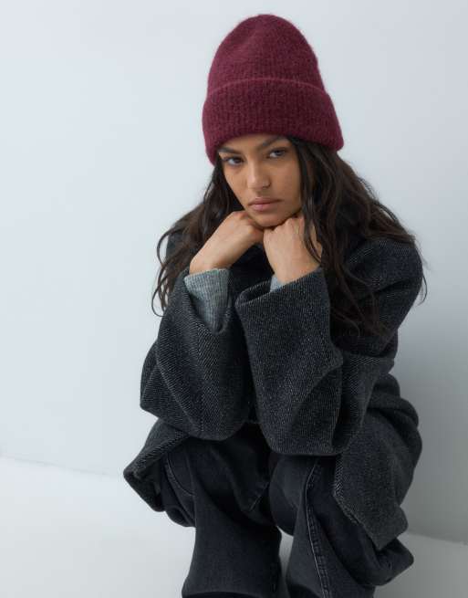 ARKET Beanie aus Wollmix in Dunkelrot, 3 von 5