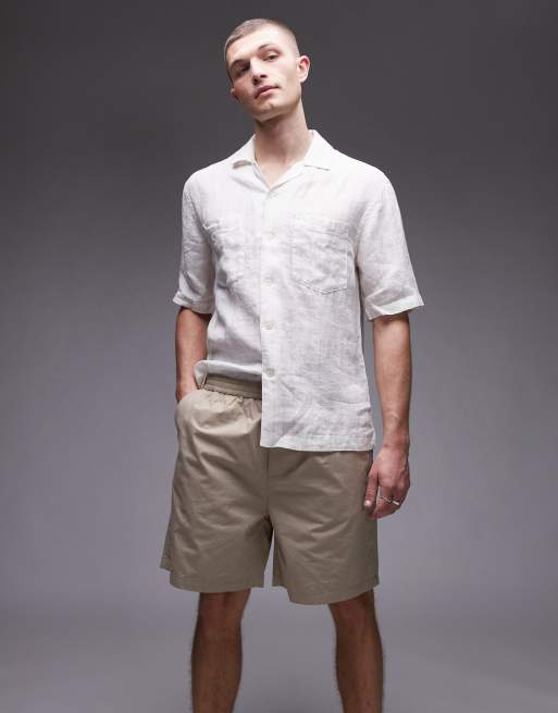 ARKET – Beige shorts i dra på-stil av bomull, 5 av 5