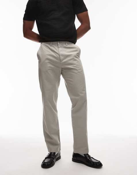 ARKET pure cotton relaxed chino trousers in beige