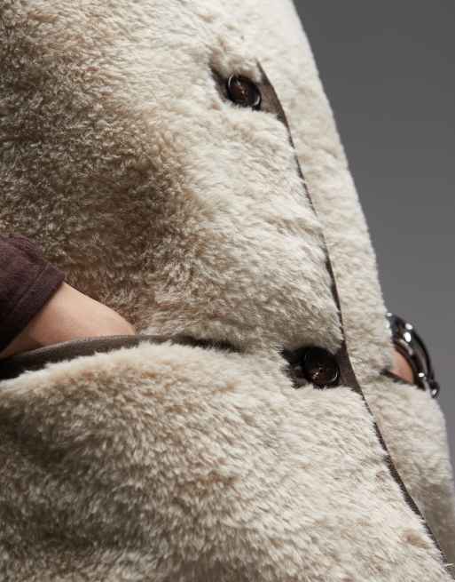 ARKET – Beżowy bezrękawnik oversize ze sztucznego kożuszka , 2 z 4