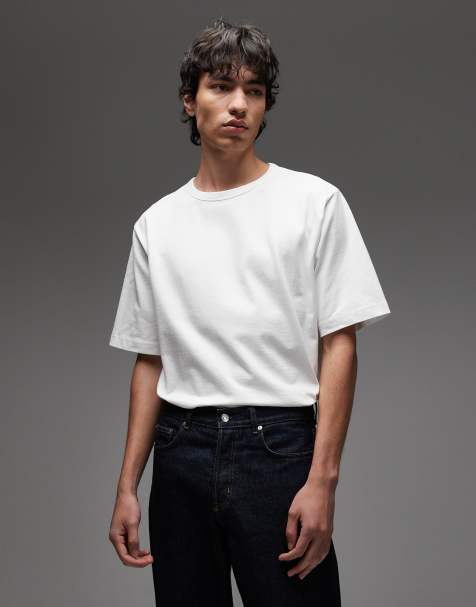 ARKET heavyweight jersey oversized t-shirt in white