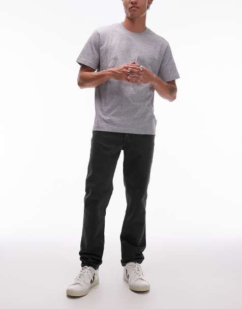 ARKET Birch stretch slim fit jeans in washed grey - view 1