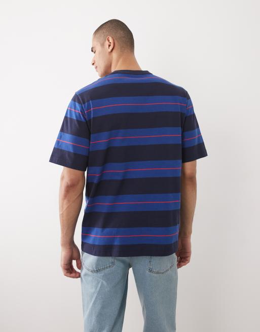 ARKET – Blårandig, kraftig t-shirt i oversize av jersey, 5 av 5
