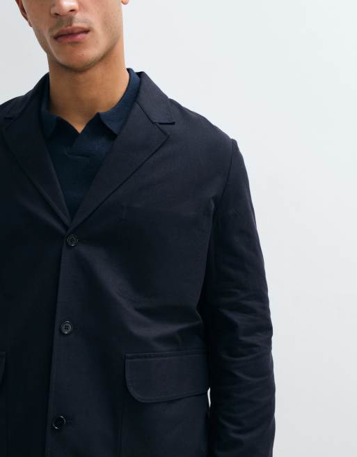 ARKET - Blazer en pur coton - Bleu marine, 4 de 5