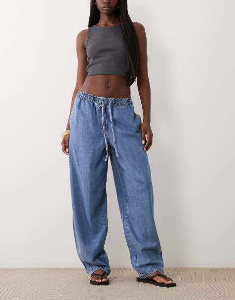 ARKET - Bløde lyseblå jeans med barel-ben - view 1