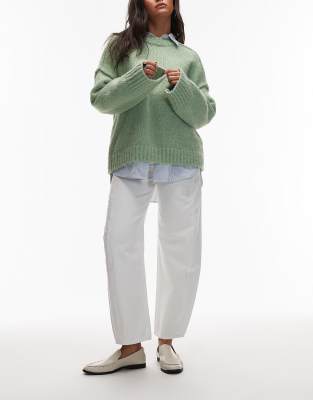 ARKET - Bloom - Barrel Leg Jeans in Winterweiß mit Cropped-Länge