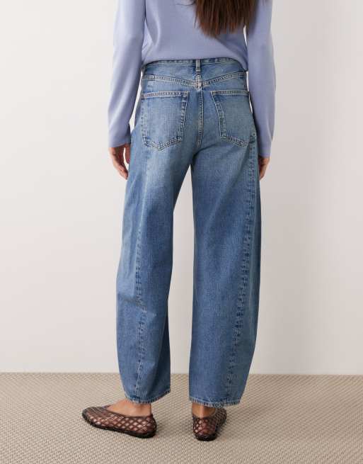 ARKET Bloom barrel shaped jeans in light blue, 2 of 5