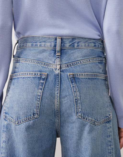 ARKET Bloom barrel shaped jeans in light blue, 4 of 5