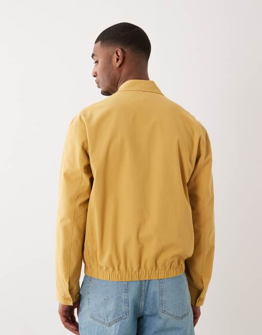 ARKET – Blouson-Jacke aus reiner Baumwolle in Gelb, 4 von 5