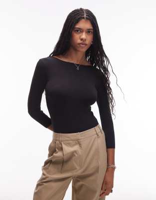 ARKET - Body aus superweichem Vierfach-Stretch-Jersey in Schwarz