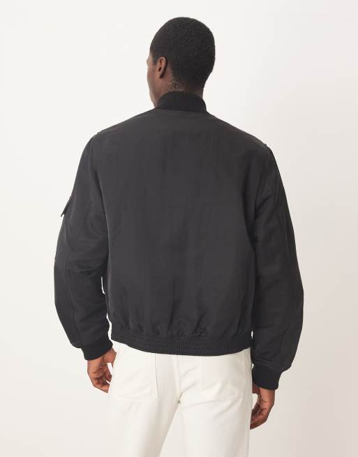 ARKET – Bomberjacke in Schwarz mit Workwear-Taschen, 3 von 5