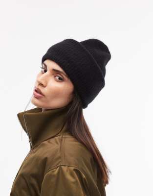 ARKET - Bonnet en laine et alpaga - Noir