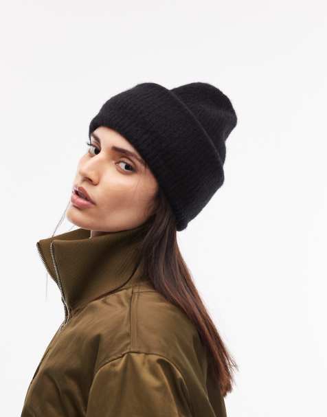 ARKET - Bonnet en laine et alpaga - Noir - view 1