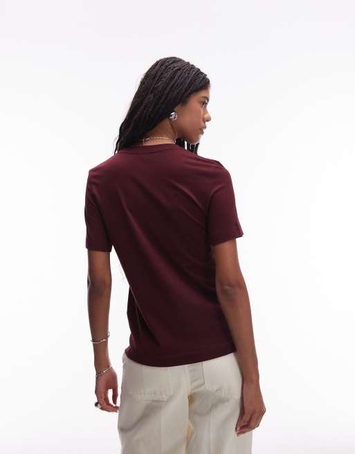 ARKET - Bordeauxrød T-shirt, 4 af 4