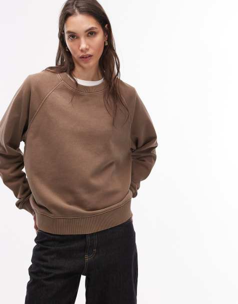 ARKET - Brun sweatshirt i bomuldsfrotté - view 1