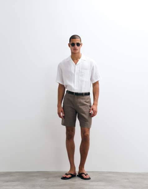 ARKET – Bruna, figursydda shorts i rent linne - view 1