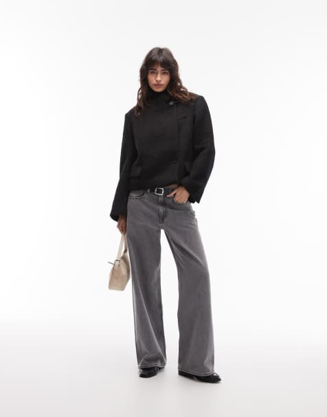 ARKET brushed wool jacket in black