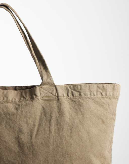 ARKET - Cabas en coton - Beige foncé, 3 de 4