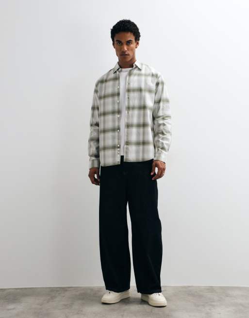 ARKET camicia a quadri kaki, 2 di 5