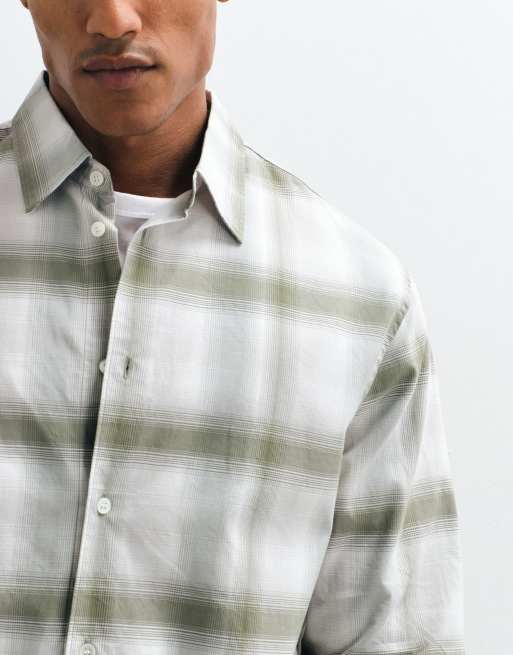 ARKET camicia a quadri kaki, 3 di 5