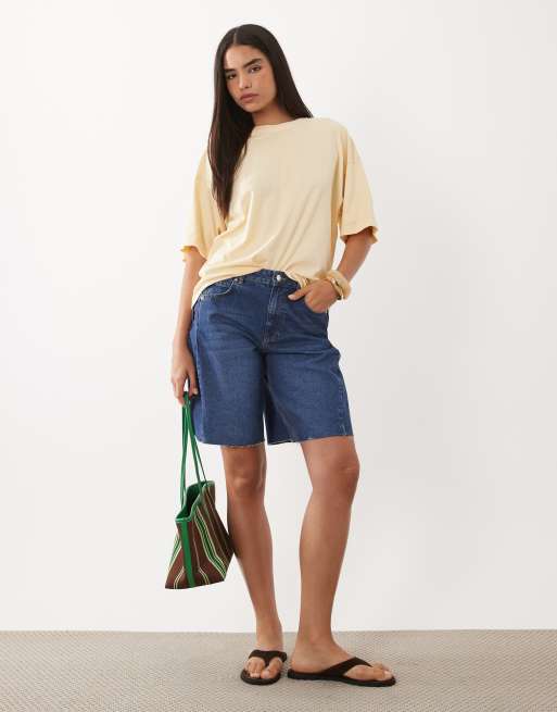 ARKET - Camiseta amarilla extragrande, 3 de 4
