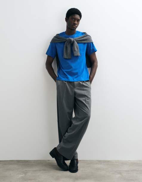 ARKET camiseta de punto grueso azul - view 1